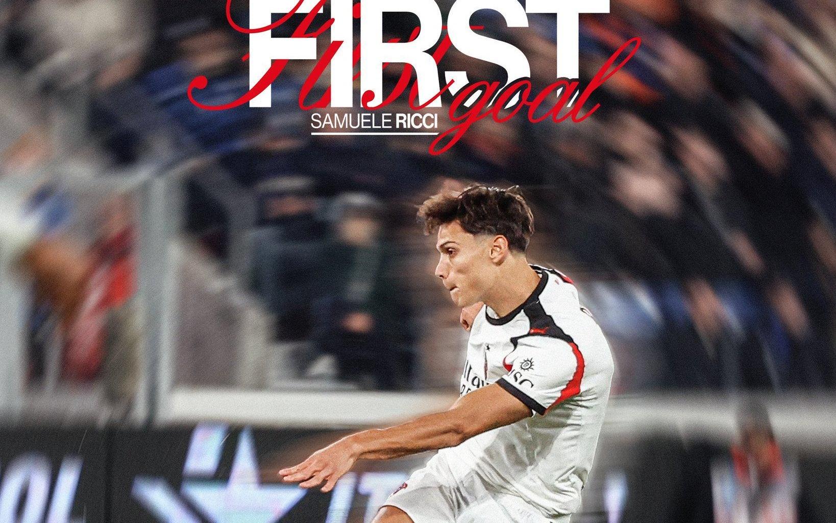 對陣亞特蘭大開場4分鐘破門，里奇攻入個人米蘭生涯首球